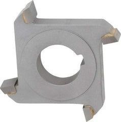 Made in USA - 3" Diam x 1/2" Width of Cut, 4 Teeth, Carbide Tipped Side Milling Cutter - Straight Teeth, Uncoated - Exact Tool & Supply