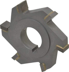 Made in USA - 3" Diam x 1/2" Width of Cut, 6 Teeth, Carbide Tipped Side Milling Cutter - Straight Teeth, Uncoated - Exact Tool & Supply