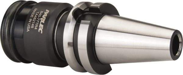 Parlec - BT40 Taper Shank Rigid Tapping Adapter - #6 to 1-5/8" Tap Capacity, 3-3/4" Projection, Quick Change - Exact Tool & Supply