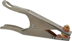 Victor - 2-1/2 Inch Jaw Opening, 2-3/4 Inch Jaw Depth, 500 Amp Rating, Plated Steel Welding Ground Clamp - 9 Inch Long - Exact Tool & Supply