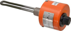 Value Collection - 1 Element, 6-3/8" Immersion Length, Standard Housing, Stainless Steel Pipe Plug Immersion Heater - 1 Phase, 120 Volt, 500 Watt, 43 Watts/Sq In, Stainless Steel Plug - Exact Tool & Supply