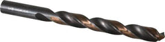 Michigan Drill - 1/2" 118° High Speed Steel Jobber Drill - Oxide/Gold Finish, Right Hand Cut, Spiral Flute, Straight Shank, 6" OAL, Split Point - Exact Tool & Supply