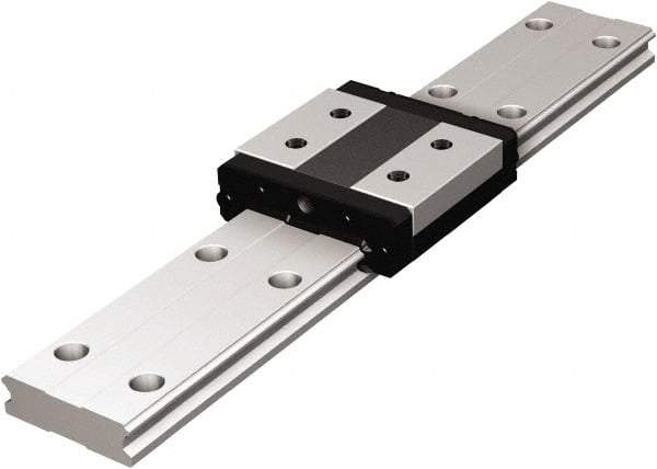THK - 310mm OAL x 33mm Overall Width x 9mm Overall Height 4 Way HRW Rail - 40mm Between Holes, 4-1/2 x 7-1/2 x 5.3mm Hole Size - Exact Tool & Supply