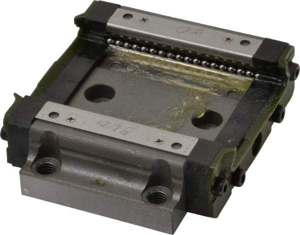 THK - 59mm L x 68mm W x 18mm H, 26mm Transverse Hole Spcg, 53mm Lateral Hole Spcg, 4 Way HRW Block - 13.5mm Overhang, 6.18 Kn Dynamic Capacity, M5x4.4 Hole, 11.5 kn Static Load Rating, 17" High Assembly - Exact Tool & Supply