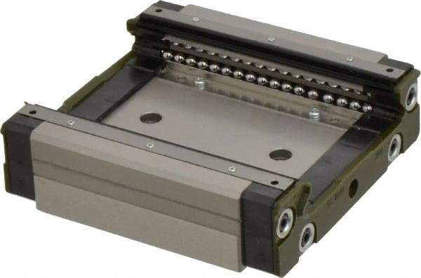 THK - 107mm L x 100mm W x 31mm H, 50mm Transverse Hole Spcg, 76mm Lateral Hole Spcg, 4 Way HRW Block - 15.5mm Overhang, 27.2 Kn Dynamic Capacity, M8x8 Hole, 45.9 kn Static Load Rating, 35" High Assembly - Exact Tool & Supply