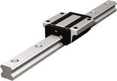 THK - 460mm OAL x 15mm Overall Width x 15mm Overall Height 4 Way HSR Rail - 60mm Between Holes, 4-1/2 x 7-1/2 x 5.3mm Hole Size - Exact Tool & Supply