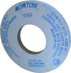 Norton - 12" Diam x 5" Hole x 1" Thick, J Hardness, 80 Grit Surface Grinding Wheel - Ceramic, Type 1, Medium Grade, 2,070 Max RPM, Vitrified Bond, No Recess - Exact Tool & Supply