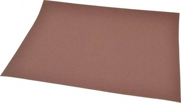 Norton - 220 Grit, Aluminum Oxide Sanding Sheet - 11" Long x 9" Wide, Very Fine Grade, J Weighted Cloth Backing - Exact Tool & Supply