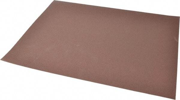 Norton - 240 Grit, Aluminum Oxide Sanding Sheet - 11" Long x 9" Wide, Very Fine Grade, J Weighted Cloth Backing - Exact Tool & Supply