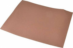 Norton - 320 Grit, Aluminum Oxide Sanding Sheet - 11" Long x 9" Wide, Extra Fine Grade, J Weighted Cloth Backing - Exact Tool & Supply