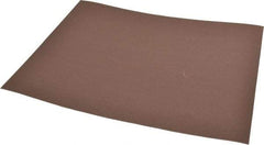 Norton - 400 Grit Aluminum Oxide Sanding Sheet - 11" Long x 9" Wide, Extra Fine Grade, J-Weighted Cloth Backing - Exact Tool & Supply