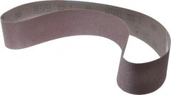 3M - 3" Wide x 48" OAL, 80 Grit, Aluminum Oxide Abrasive Belt - Aluminum Oxide, Medium, Coated, X Weighted Cloth Backing, Series 341D - Exact Tool & Supply