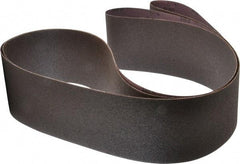 3M - 4" Wide x 132" OAL, 80 Grit, Aluminum Oxide Abrasive Belt - Aluminum Oxide, Medium, Coated, X Weighted Cloth Backing, Series 240D - Exact Tool & Supply