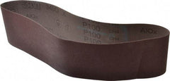 3M - 4" Wide x 36" OAL, 100 Grit, Aluminum Oxide Abrasive Belt - Aluminum Oxide, Fine, Coated, X Weighted Cloth Backing, Series 340D - Exact Tool & Supply