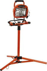 Southwire - 110 VAC, 500 Watt, Electric, Halogen Portable Tripod Work Light - 6' Cord, 1 Head, 66" High - Exact Tool & Supply