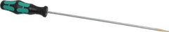 Wera - 281mm OAL Standard Slotted Screwdriver - Round Shank, Ergonomic Handle - Exact Tool & Supply