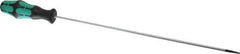 Wera - 298mm OAL Standard Slotted Screwdriver - Round Shank, Ergonomic Handle - Exact Tool & Supply
