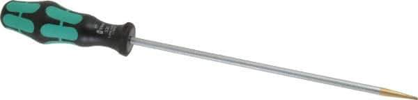 Wera - 298mm OAL Standard Slotted Screwdriver - Round Shank, Ergonomic Handle - Exact Tool & Supply