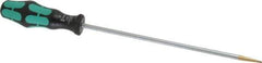 Wera - 298mm OAL Standard Slotted Screwdriver - Round Shank, Ergonomic Handle - Exact Tool & Supply
