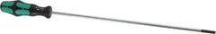 Wera - 398mm OAL Standard Slotted Screwdriver - Round Shank, Ergonomic Handle - Exact Tool & Supply