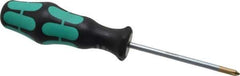 Wera - #1, 7" OAL, Standard Phillips Screwdriver - 3-1/8" Blade Length, Round Shank, Ergonomic Handle - Exact Tool & Supply