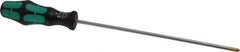 Wera - #1, 11-5/8" OAL, Standard Phillips Screwdriver - 8" Blade Length, Round Shank, Ergonomic Handle - Exact Tool & Supply