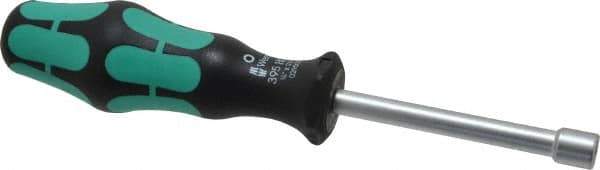 Wera - 1/4" Hollow Shaft Nutdriver - Ergonomic Handle, 6-3/4" OAL - Exact Tool & Supply