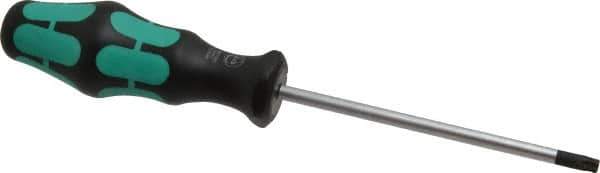 Wera - T27 Torx Driver - 4-1/4" Blade Length, 8-3/4" OAL, Ergonomic Handle - Exact Tool & Supply