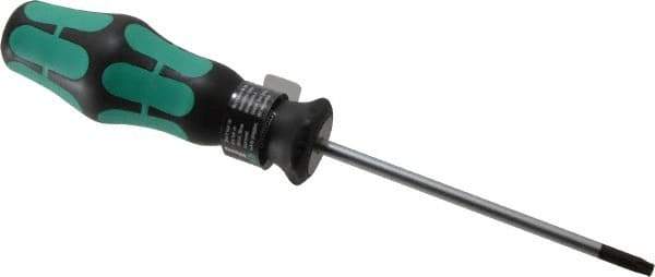 Wera - T20 Torx Driver - 4" Blade Length, 7-7/8" OAL, Ergonomic Handle - Exact Tool & Supply
