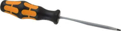 Wera - 161mm OAL Standard Slotted Screwdriver - Hexagon Shank, Ergonomic Handle - Exact Tool & Supply