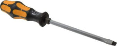 Wera - 262mm OAL Standard Slotted Screwdriver - Hexagon Shank, Ergonomic Handle - Exact Tool & Supply