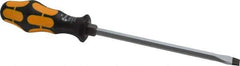Wera - 287mm OAL Standard Slotted Screwdriver - Hexagon Shank, Ergonomic Handle - Exact Tool & Supply