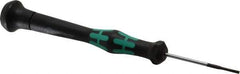Wera - Electronic/Electrostatic Slotted Screwdriver - 40mm Blade Length, Round Shank, Ergonomic Handle - Exact Tool & Supply
