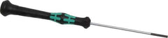 Wera - Electronic/Electrostatic Slotted Screwdriver - 80mm Blade Length, Round Shank, Ergonomic Handle - Exact Tool & Supply