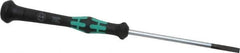 Wera - Electronic/Electrostatic Slotted Screwdriver - 80mm Blade Length, Round Shank, Ergonomic Handle - Exact Tool & Supply