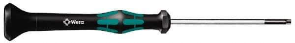 Wera - T10 Torx Driver - 2-3/8" Blade Length, 6-3/16" OAL, Micro Handle - Exact Tool & Supply