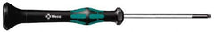 Wera - T10 Torx Driver - 2-3/8" Blade Length, 6-3/16" OAL, Micro Handle - Exact Tool & Supply
