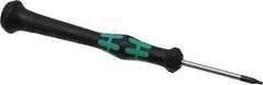 Wera - T6 Torx Driver - 1-9/16" Blade Length, 3-7/8" OAL, Micro Handle - Exact Tool & Supply