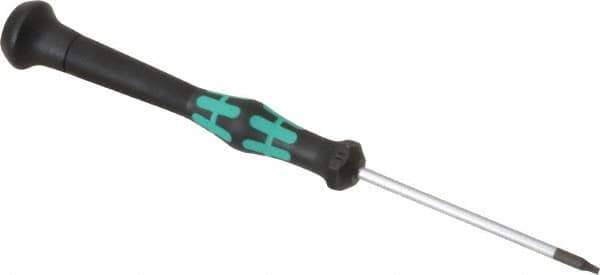 Wera - T7 Torx Driver - 2-3/8" Blade Length, 6-3/16" OAL, Micro Handle - Exact Tool & Supply