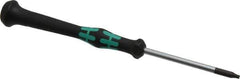 Wera - T9 Torx Driver - 2-3/8" Blade Length, 6-3/16" OAL, Micro Handle - Exact Tool & Supply