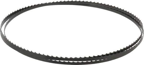 Starrett - 4 TPI, 6' 8" Long x 1/4" Wide x 0.025" Thick, Welded Band Saw Blade - Carbon Steel, Toothed Edge, Raker Tooth Set, Flexible Back, Contour Cutting - Exact Tool & Supply