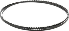 Starrett - 4 TPI, 6' 8" Long x 1/4" Wide x 0.025" Thick, Welded Band Saw Blade - Carbon Steel, Toothed Edge, Raker Tooth Set, Flexible Back, Contour Cutting - Exact Tool & Supply