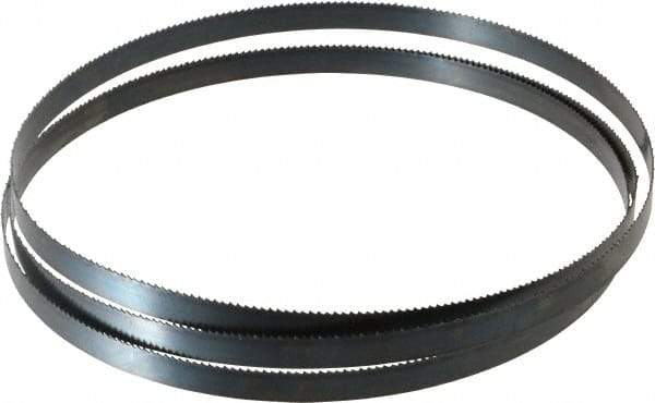 Starrett - 10 TPI, 6' 8" Long x 1/2" Wide x 0.025" Thick, Welded Band Saw Blade - Carbon Steel, Toothed Edge, Raker Tooth Set, Flexible Back, Contour Cutting - Exact Tool & Supply