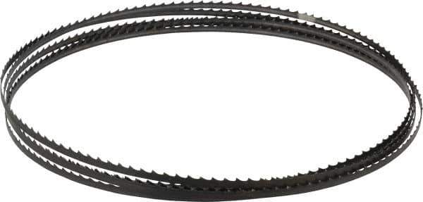 Starrett - 4 TPI, 12' 6" Long x 1/4" Wide x 0.025" Thick, Welded Band Saw Blade - Carbon Steel, Toothed Edge, Raker Tooth Set, Flexible Back, Contour Cutting - Exact Tool & Supply