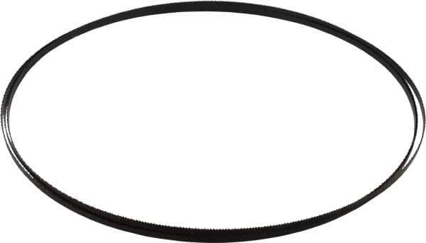 Starrett - 14 TPI, 10' Long x 1/4" Wide x 0.025" Thick, Welded Band Saw Blade - Carbon Steel, Toothed Edge, Raker Tooth Set, Flexible Back, Contour Cutting - Exact Tool & Supply
