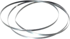 Starrett - 10 TPI, 7' 9-1/2" Long x 3/8" Wide x 0.025" Thick, Welded Band Saw Blade - Carbon Steel, Toothed Edge, Raker Tooth Set, Flexible Back, Contour Cutting - Exact Tool & Supply