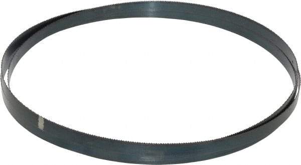 Starrett - 14 TPI, 8' 2" Long x 1/2" Wide x 0.025" Thick, Welded Band Saw Blade - Carbon Steel, Toothed Edge, Raker Tooth Set, Flexible Back, Contour Cutting - Exact Tool & Supply