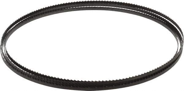 Starrett - 6 TPI, 12' 6" Long x 1/4" Wide x 0.025" Thick, Welded Band Saw Blade - Carbon Steel, Toothed Edge, Raker Tooth Set, Flexible Back, Contour Cutting - Exact Tool & Supply