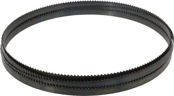 Starrett - 6 TPI, 12' 10" Long x 1/2" Wide x 0.025" Thick, Welded Band Saw Blade - Carbon Steel, Toothed Edge, Raker Tooth Set, Flexible Back, Contour Cutting - Exact Tool & Supply
