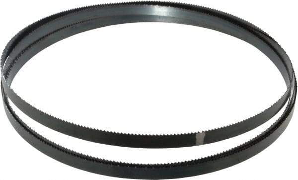 Starrett - 10 TPI, 12' 10" Long x 1/2" Wide x 0.025" Thick, Welded Band Saw Blade - Carbon Steel, Toothed Edge, Raker Tooth Set, Flexible Back, Contour Cutting - Exact Tool & Supply